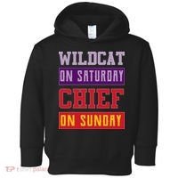 Wildcat On Saturday Chief On Sunday Toddler Hoodie thumb 0