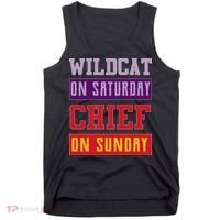 Wildcat On Saturday Chief On Sunday Tank Top thumb 0