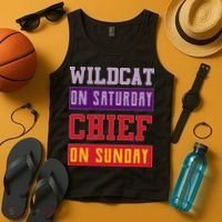 Wildcat On Saturday Chief On Sunday Tank Top thumb 4