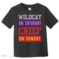 Wildcat On Saturday Chief On Sunday Toddler T-Shirt thumb 0