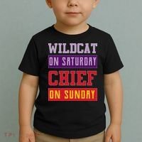 Wildcat On Saturday Chief On Sunday Toddler T-Shirt thumb 2