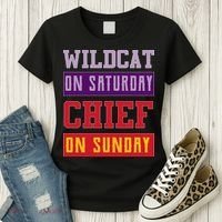 Wildcat On Saturday Chief On Sunday Women's T-Shirt thumb 3