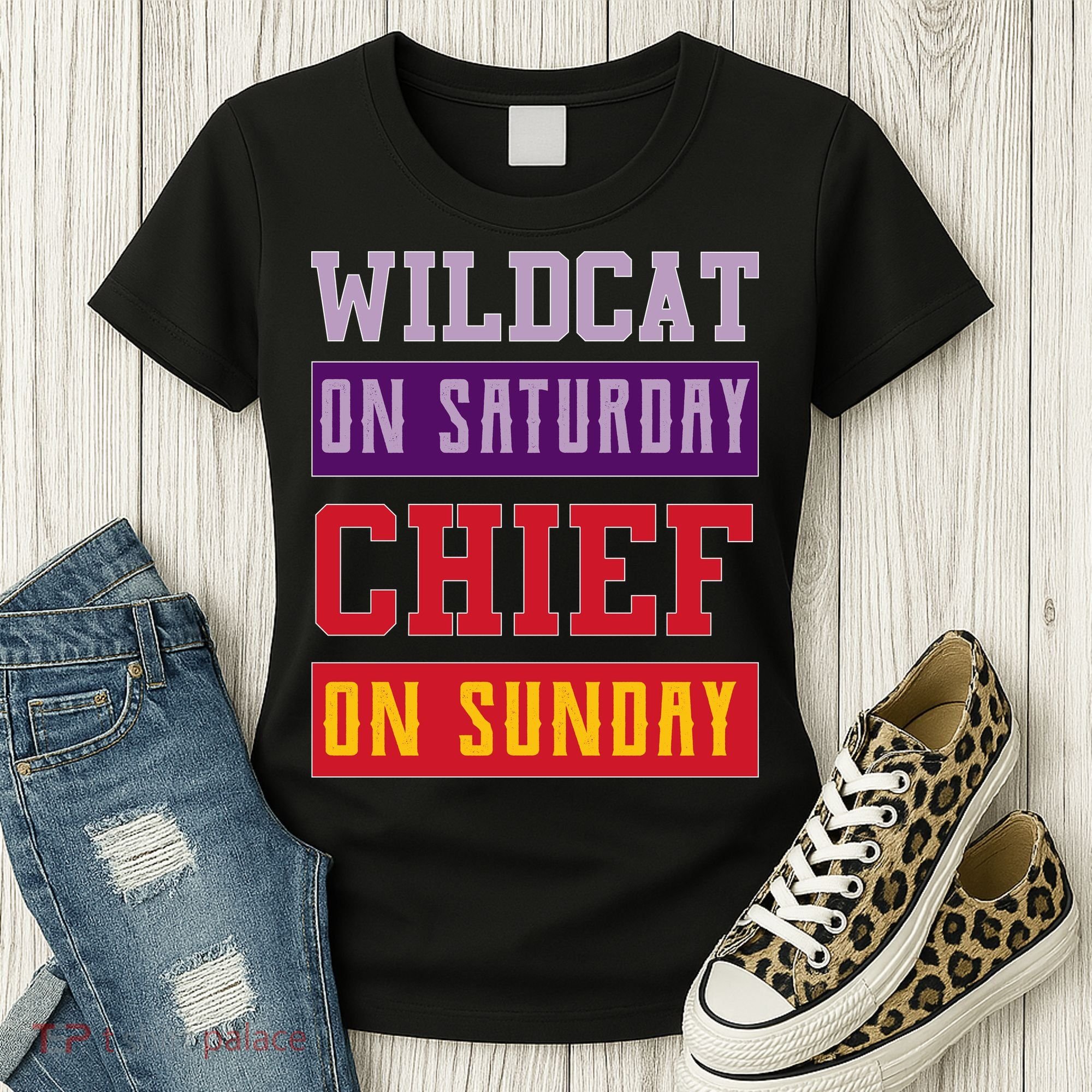 Wildcat On Saturday Chief On Sunday Women's T-Shirt