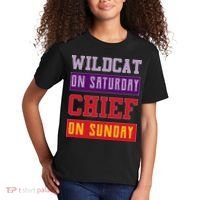 Wildcat On Saturday Chief On Sunday Kids T-Shirt thumb 2