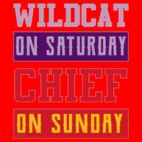 Wildcat On Saturday Chief On Sunday Santa Hat thumb 1