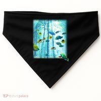Wilderness Fish In Nature USA-Made Doggie Bandana thumb 0