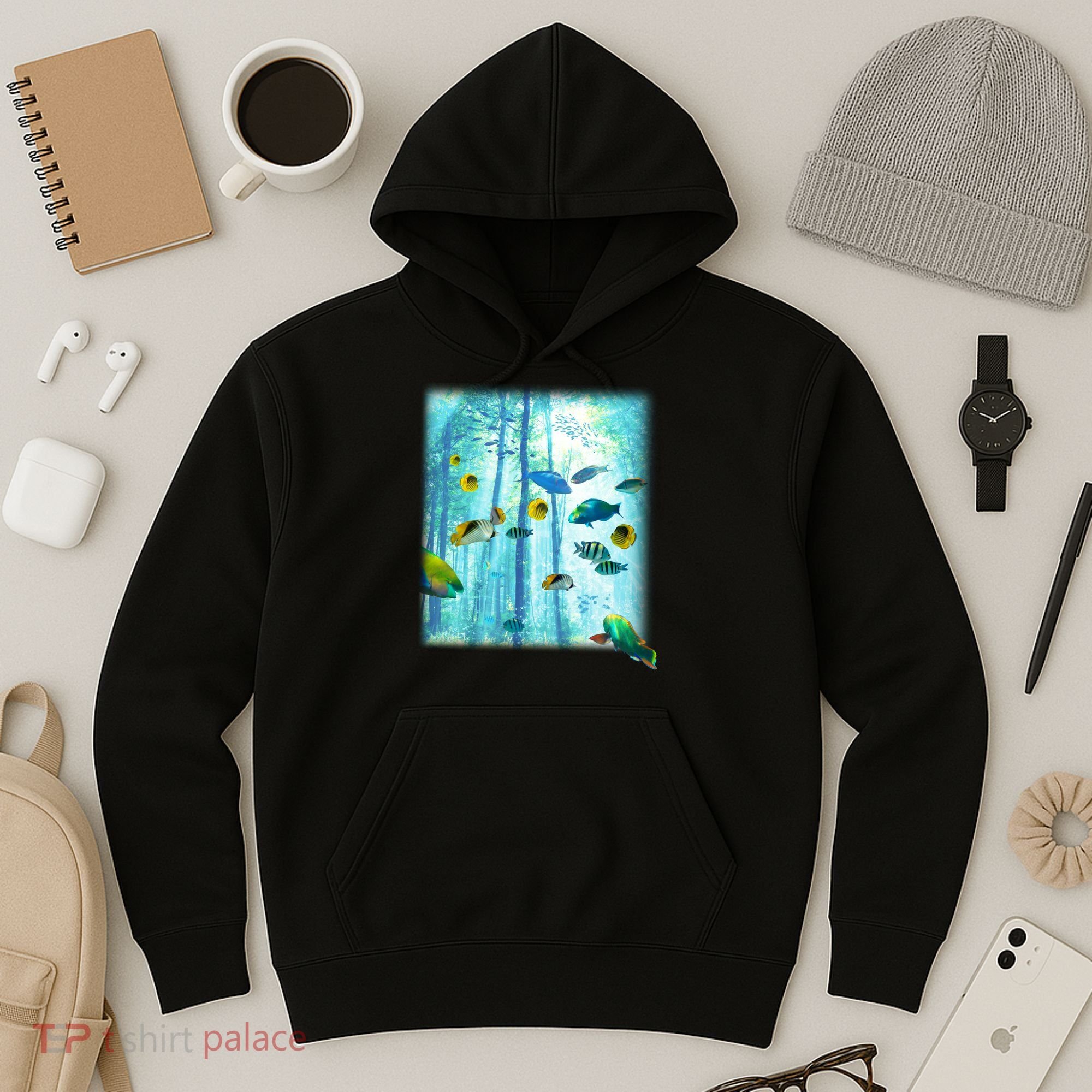 Wilderness Fish In Nature Hoodie