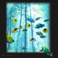 Wilderness Fish In Nature Bucket Hat thumb 4