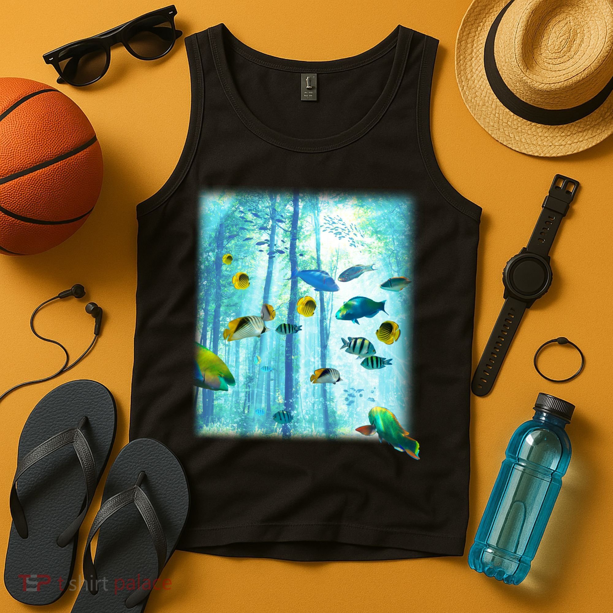 Wilderness Fish In Nature Tank Top