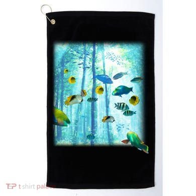 Wilderness Fish In Nature Golf Towel