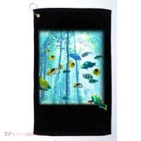 Wilderness Fish In Nature Golf Towel thumb 0