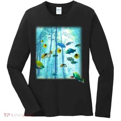 Wilderness Fish In Nature Women's Long Sleeve Shirt