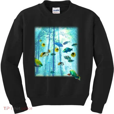 Wilderness Fish In Nature Kids Sweatshirt