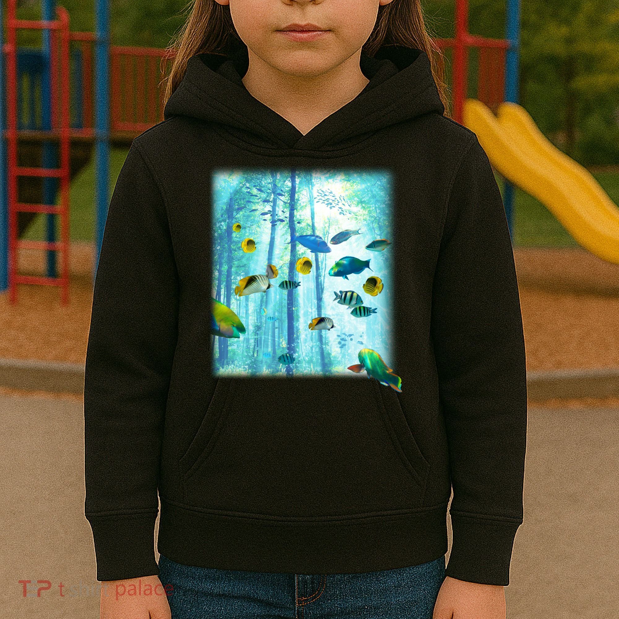 Wilderness Fish In Nature Kids Hoodie