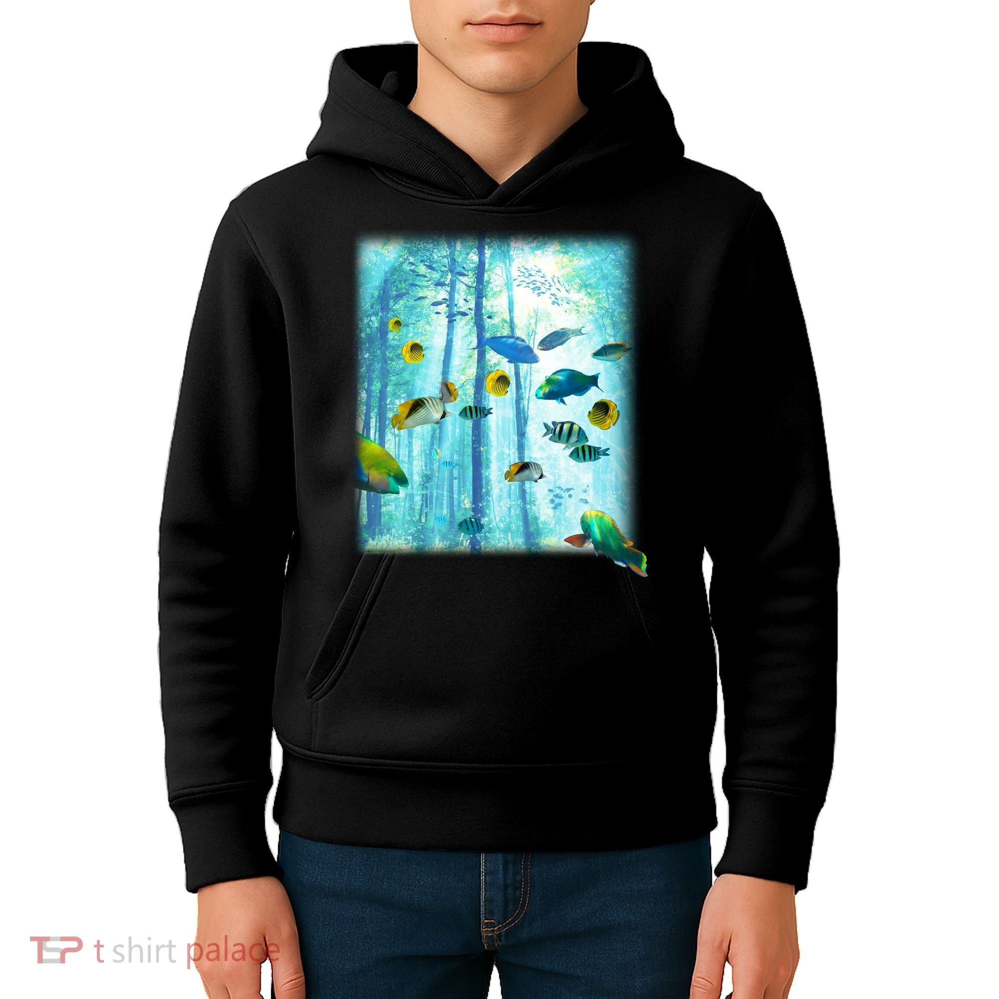 Wilderness Fish In Nature Kids Hoodie