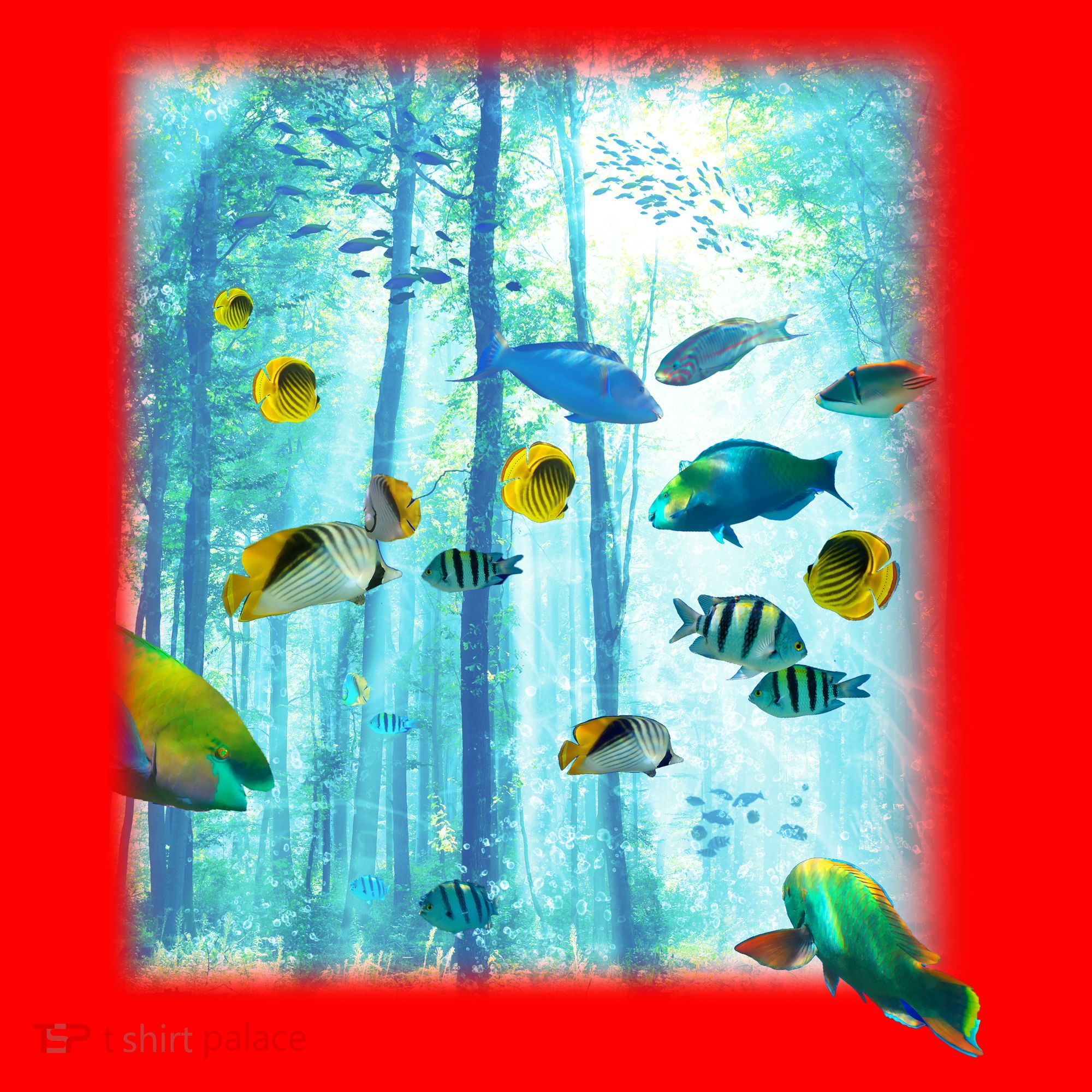 Wilderness Fish In Nature Santa Hat