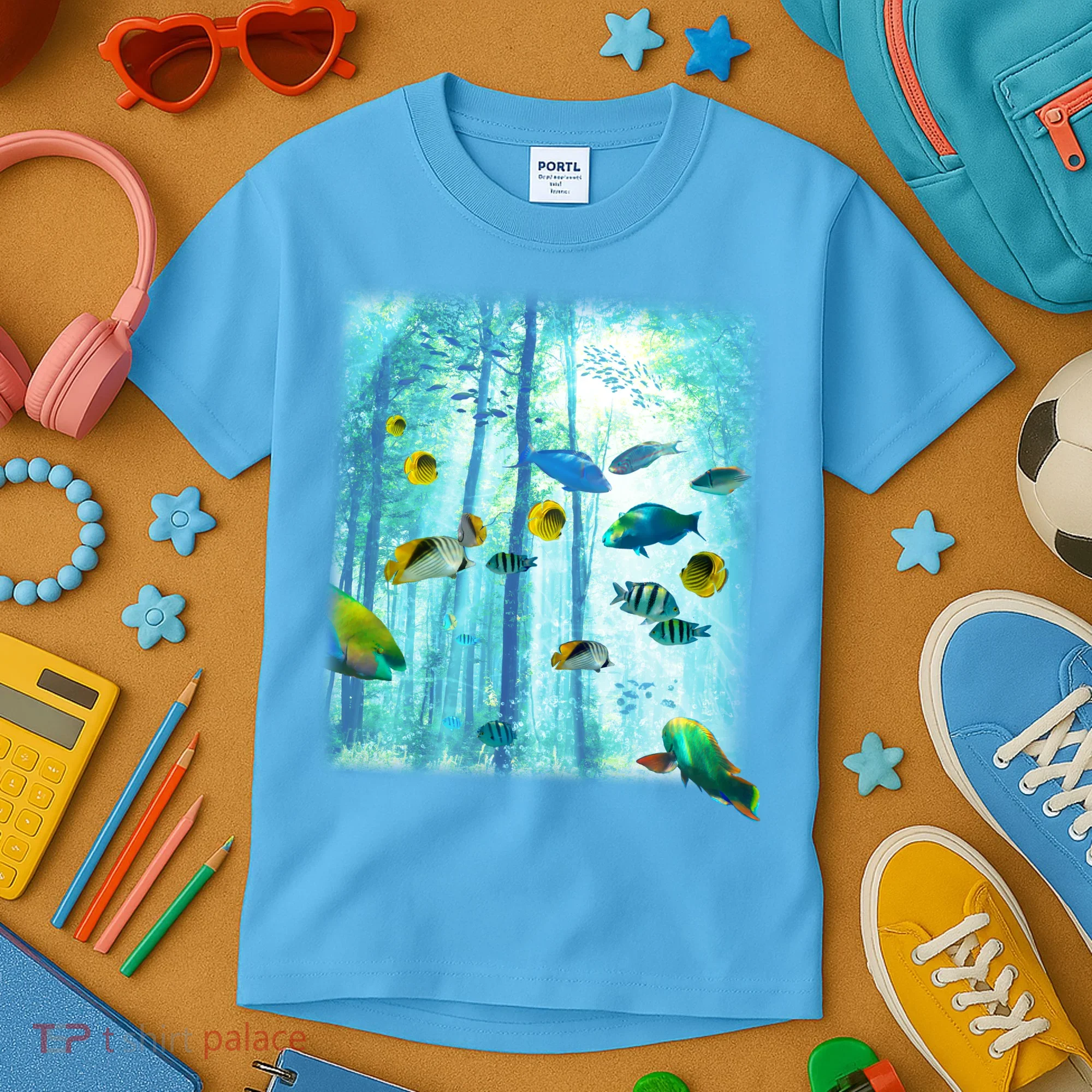 Wilderness Fish In Nature Kids T-Shirt