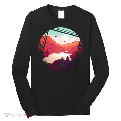 Wilderness Nature Scenery Long Sleeve Shirt