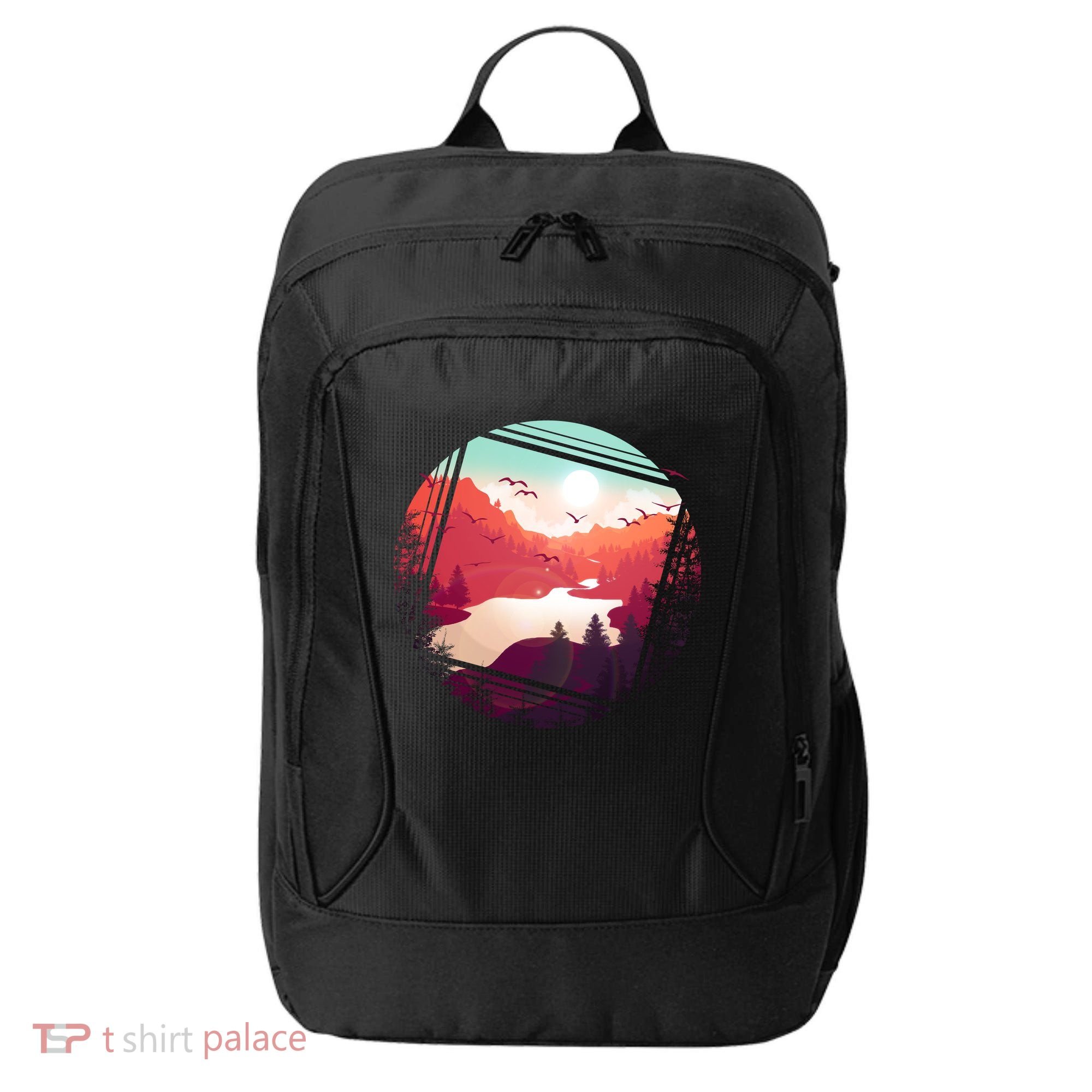 Wilderness Nature Scenery City Backpack