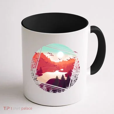 Wilderness Nature Scenery Coffee Mug back