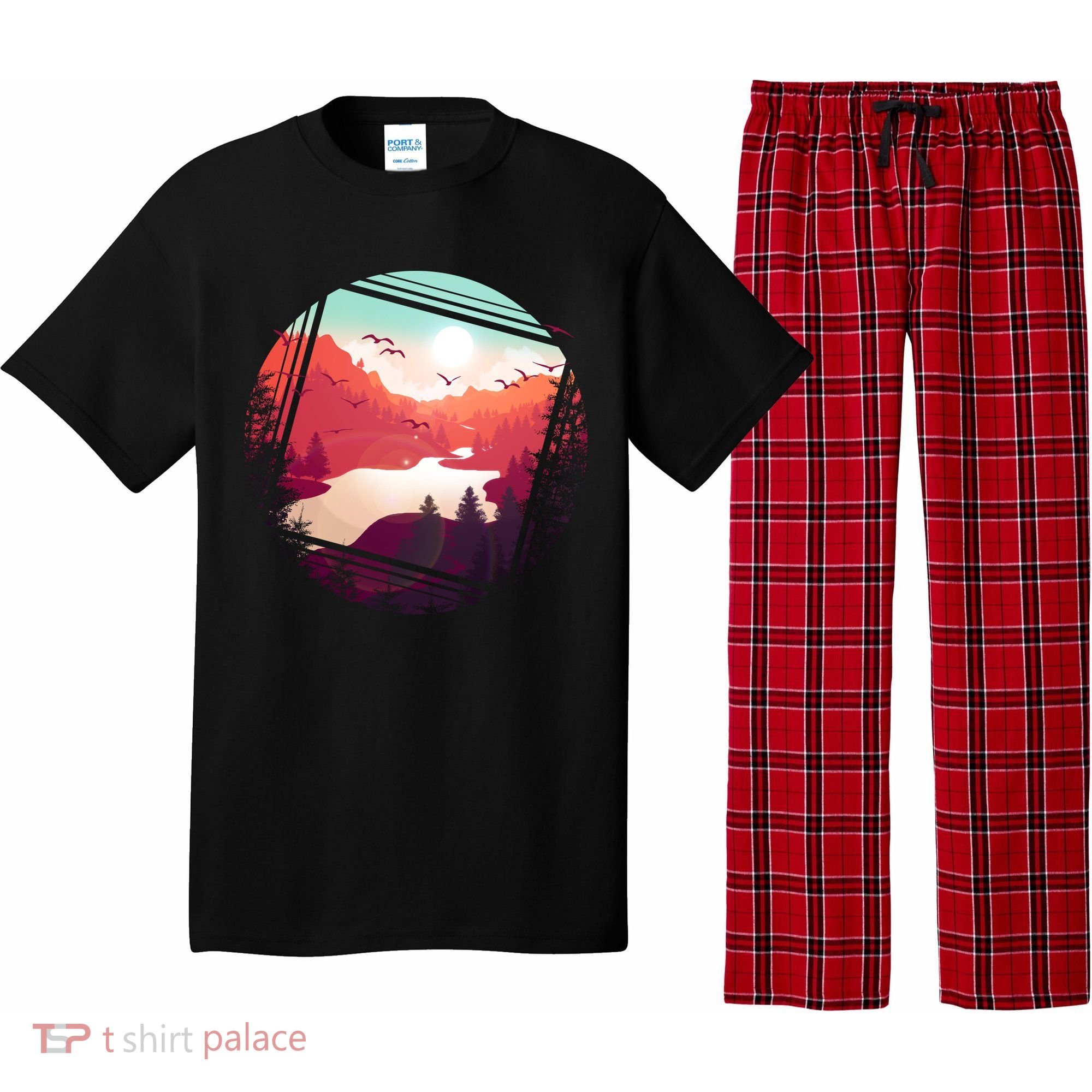 Wilderness Nature Scenery Pajama Set