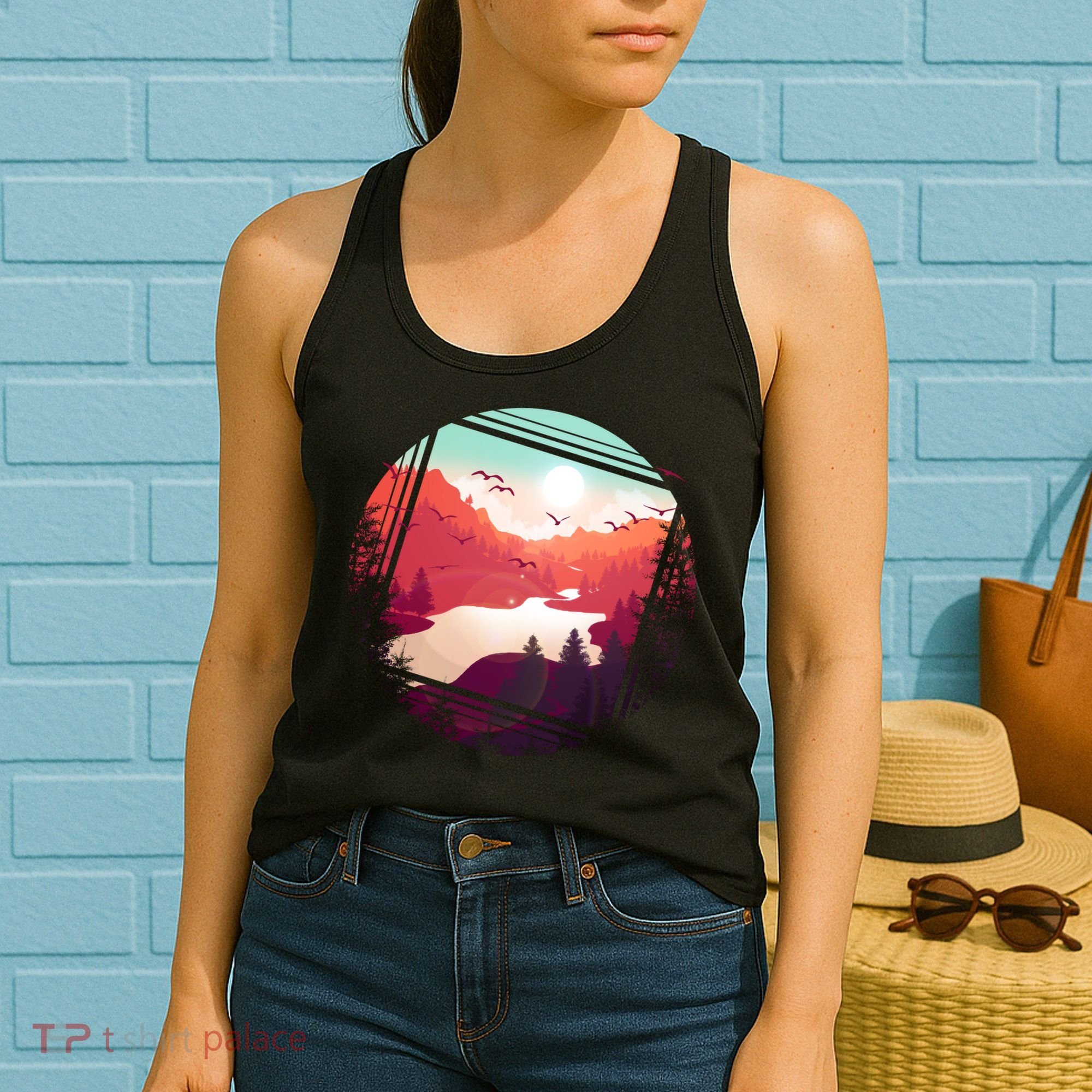 Wilderness Nature Scenery Women's Tank Top