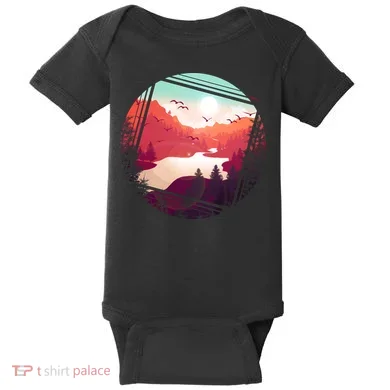 Wilderness Nature Scenery Baby Bodysuit