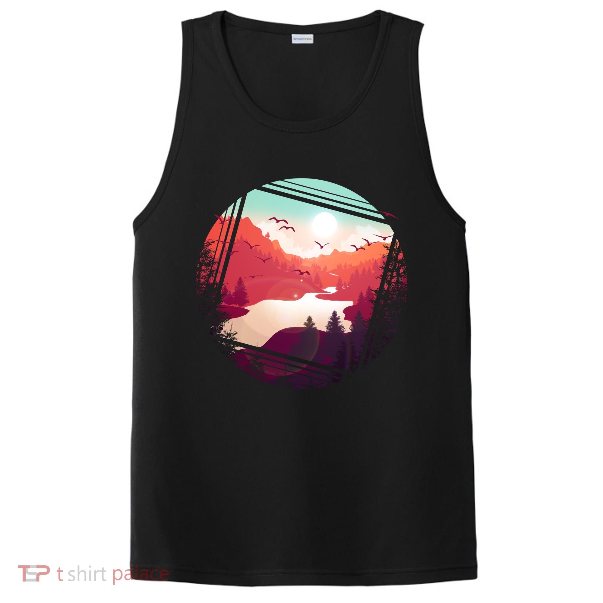 Wilderness Nature Scenery PosiCharge Competitor Tank