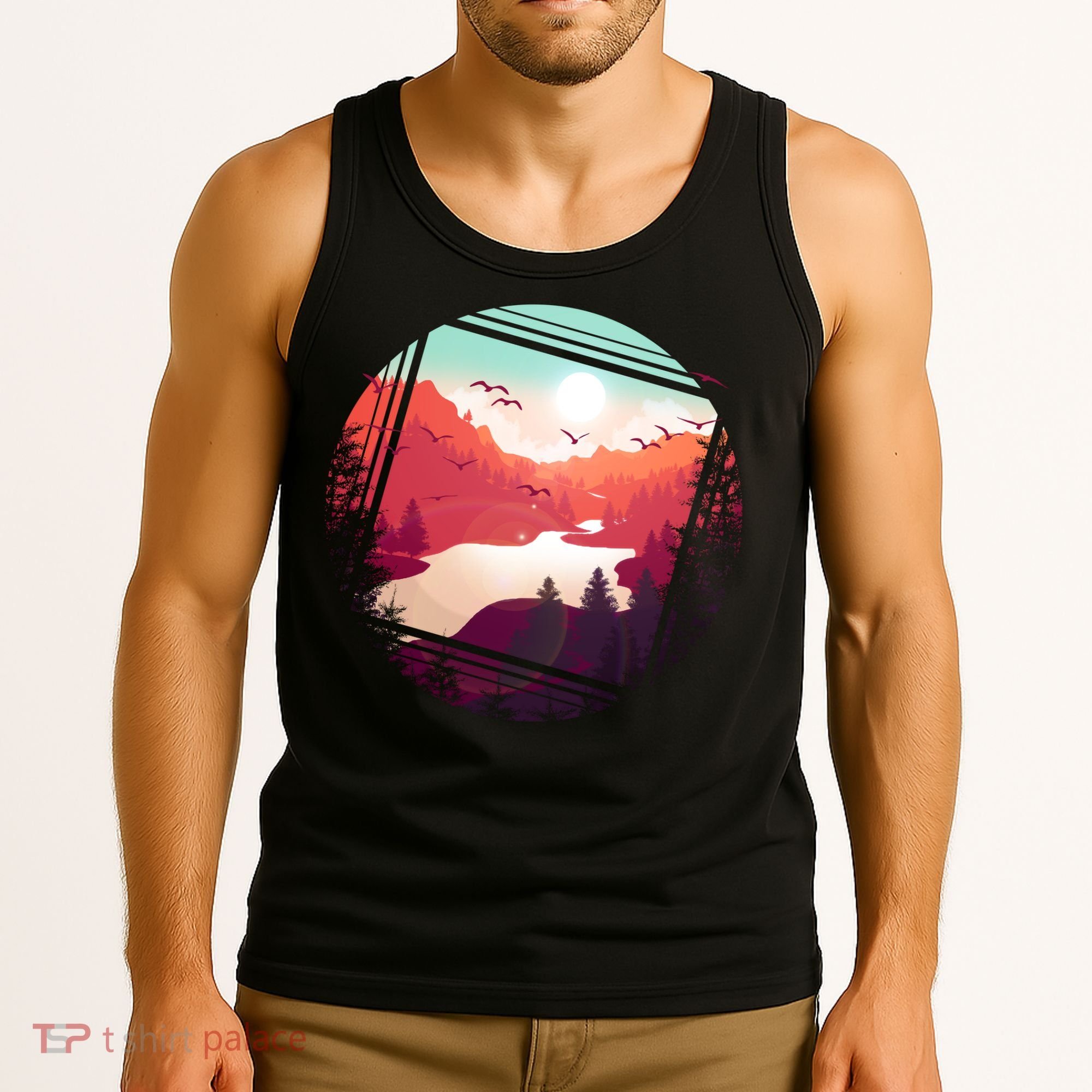 Wilderness Nature Scenery Tank Top