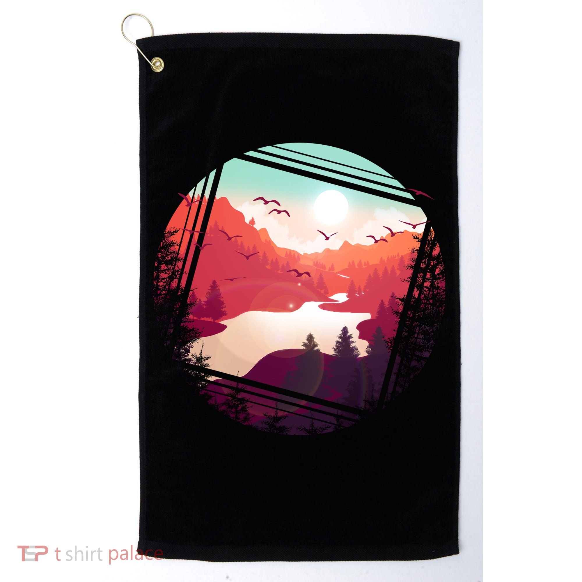 Wilderness Nature Scenery Golf Towel