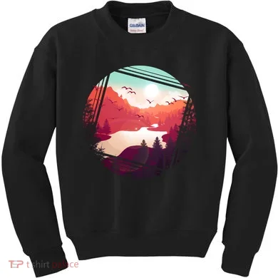 Wilderness Nature Scenery Kids Sweatshirt