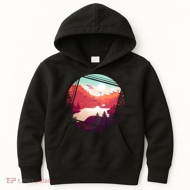 Wilderness Nature Scenery Kids Hoodie