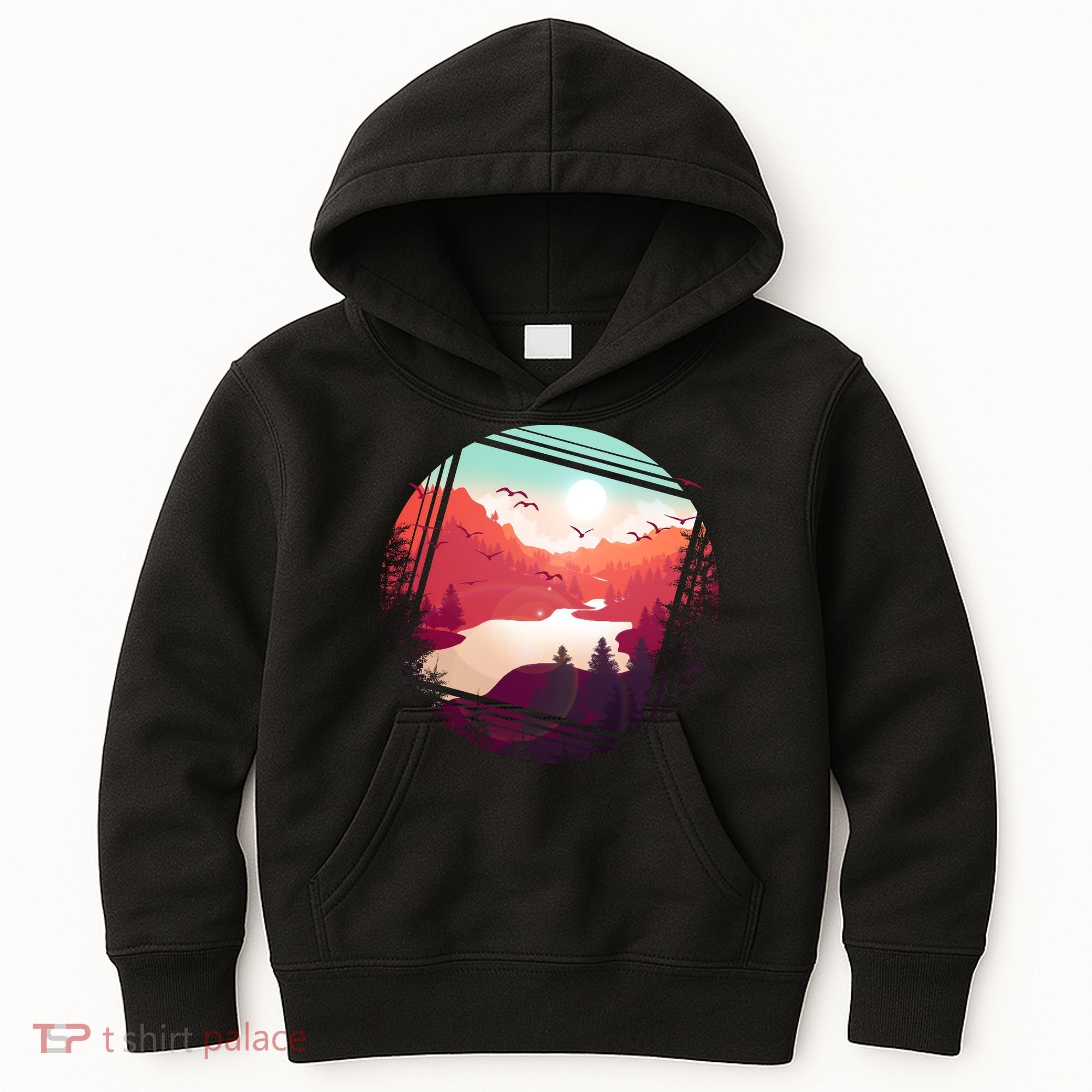 Wilderness Nature Scenery Kids Hoodie