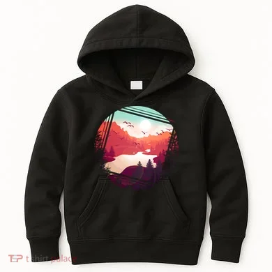 Wilderness Nature Scenery Kids Hoodie