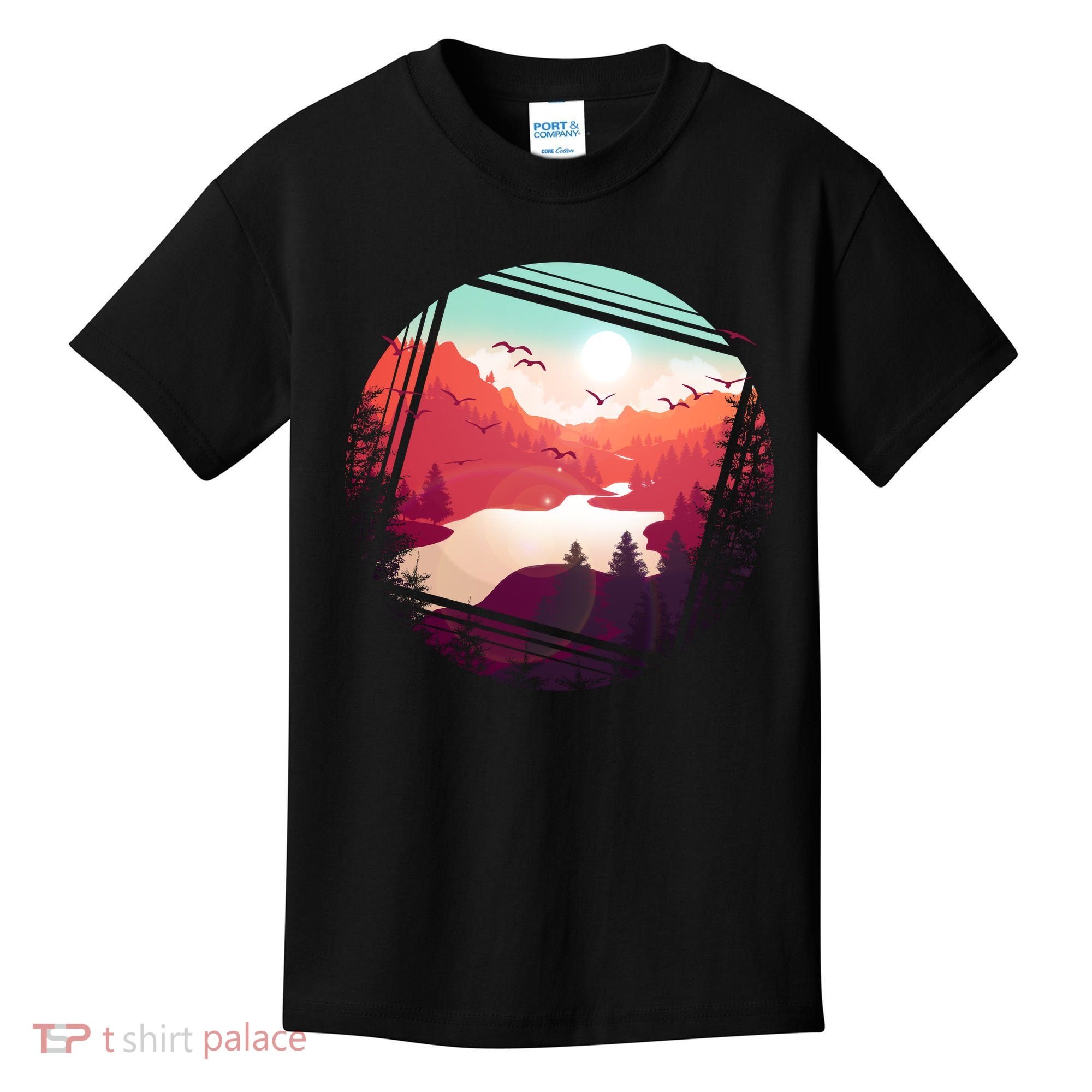 Wilderness Nature Scenery Kids T-Shirt