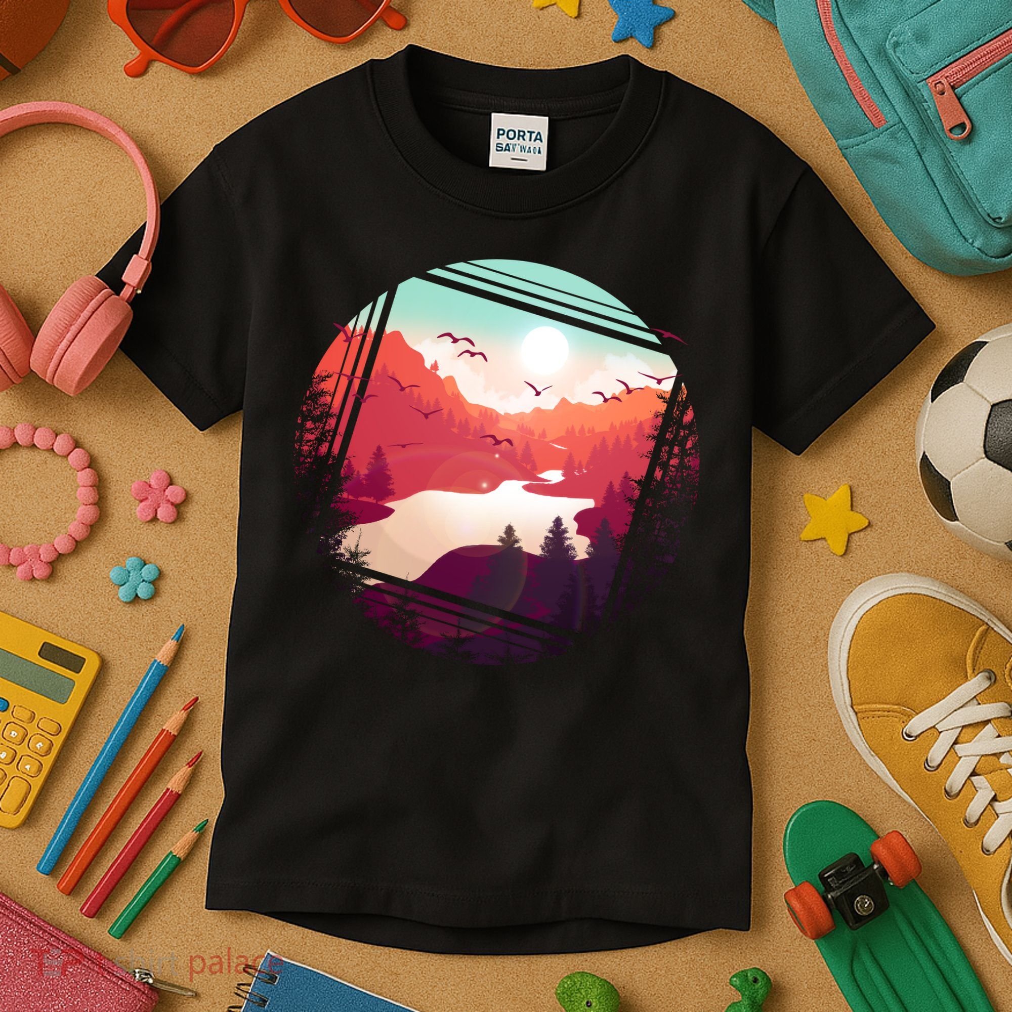 Wilderness Nature Scenery Kids T-Shirt