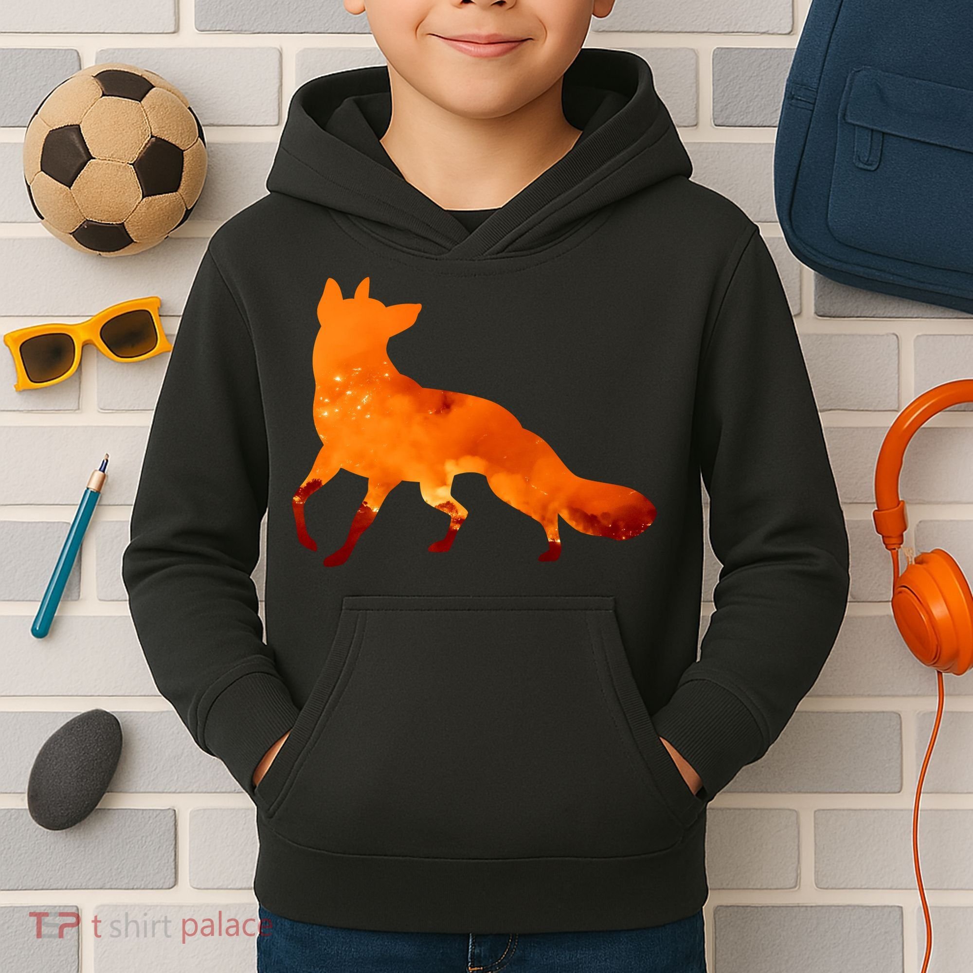 Wildfire Fox Kids Hoodie