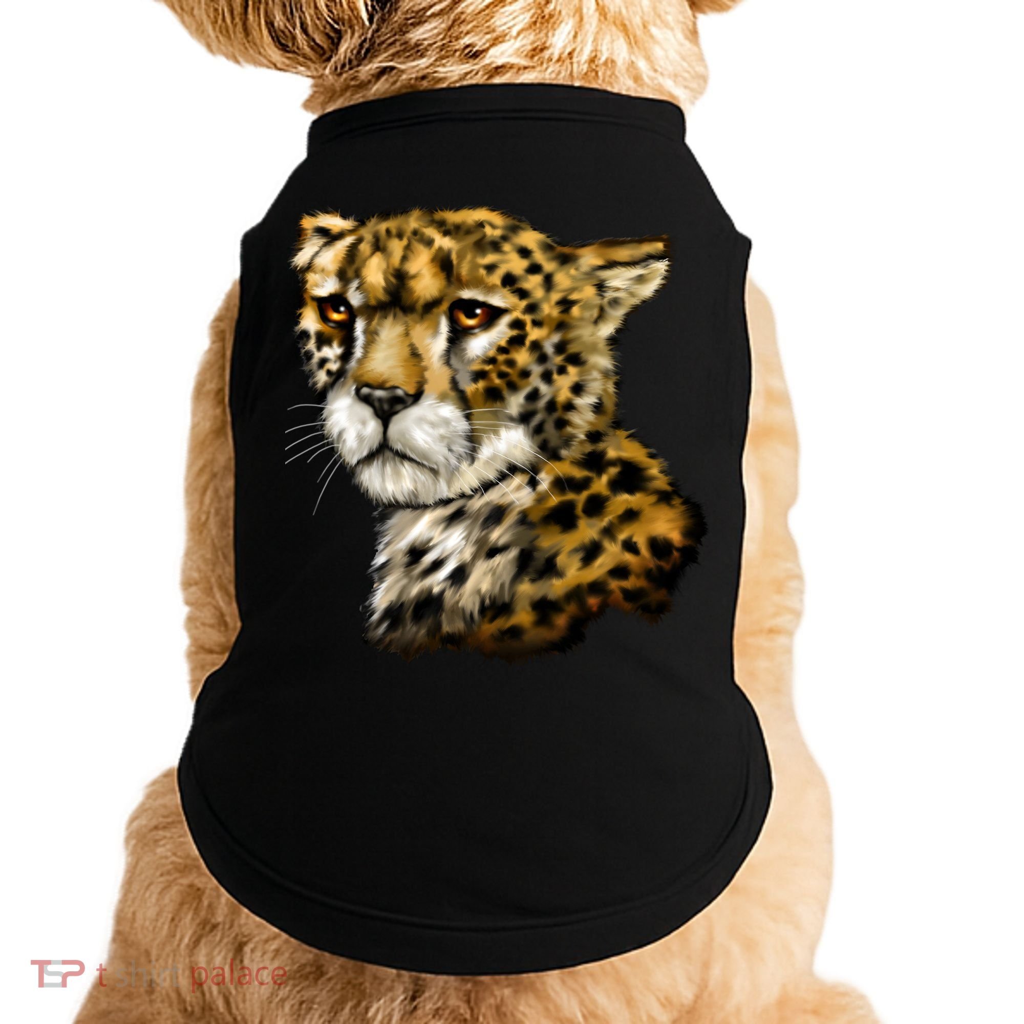 Wildlife - Big Face Cheetah Portrait Doggie Tank
