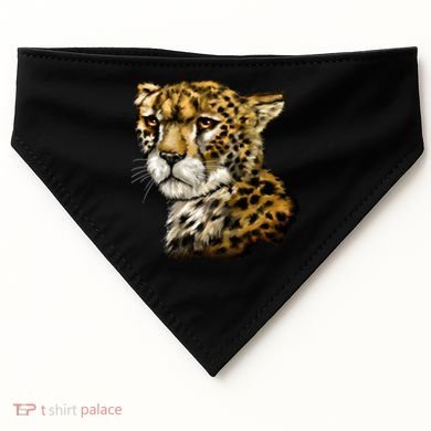 Wildlife - Big Face Cheetah Portrait USA-Made Doggie Bandana