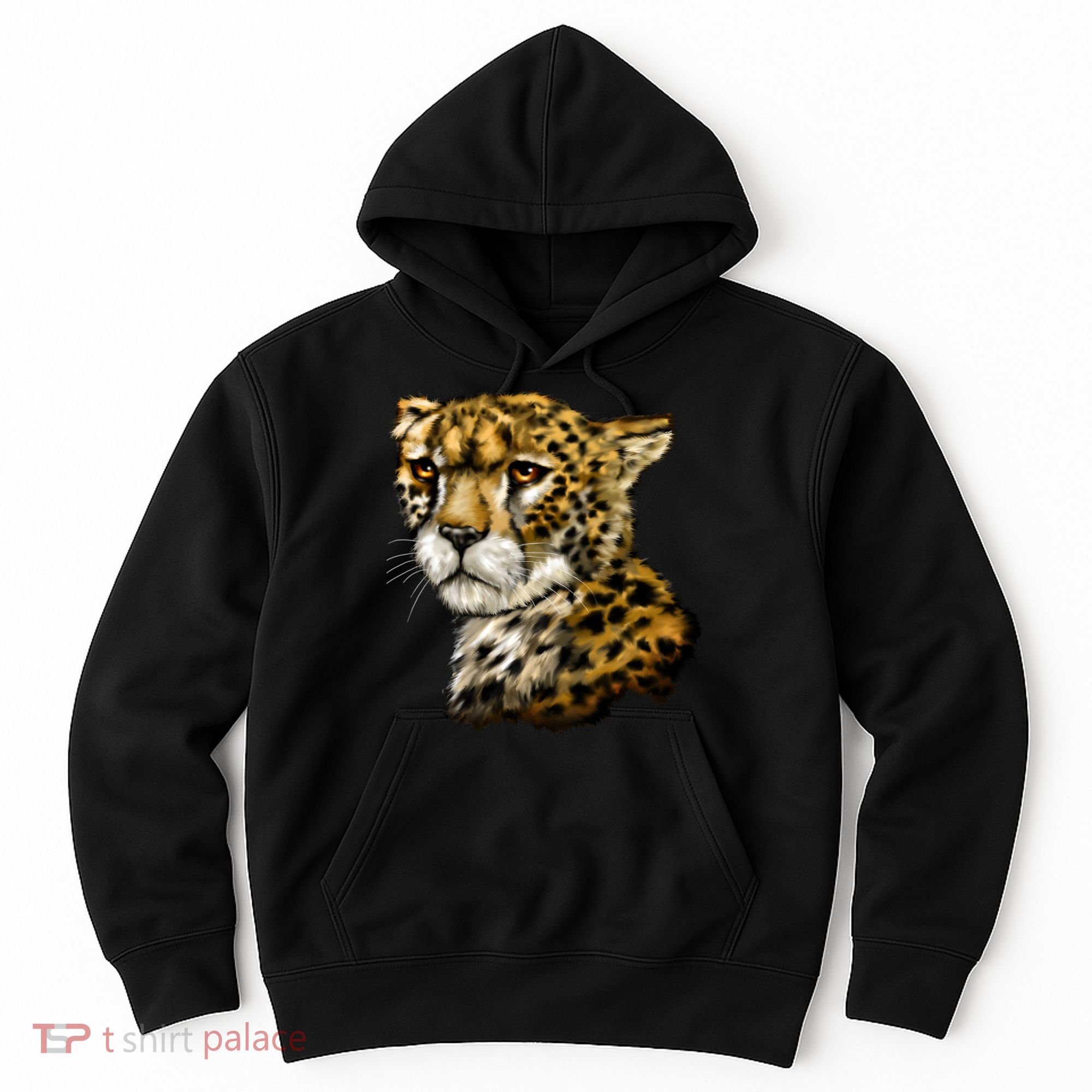 Wildlife - Big Face Cheetah Portrait Hoodie