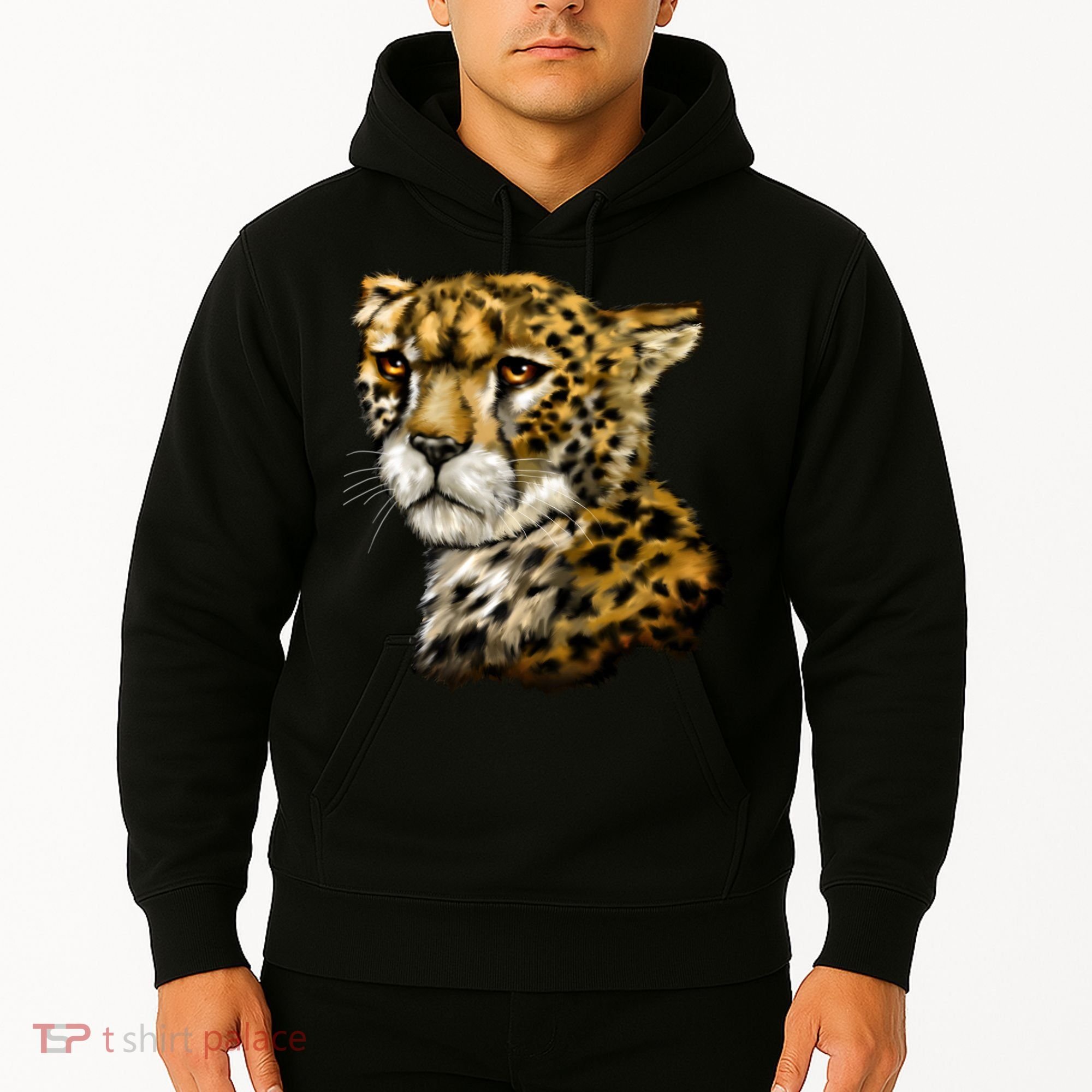 Wildlife - Big Face Cheetah Portrait Hoodie