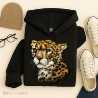 Wildlife - Big Face Cheetah Portrait Hoodie thumb 4