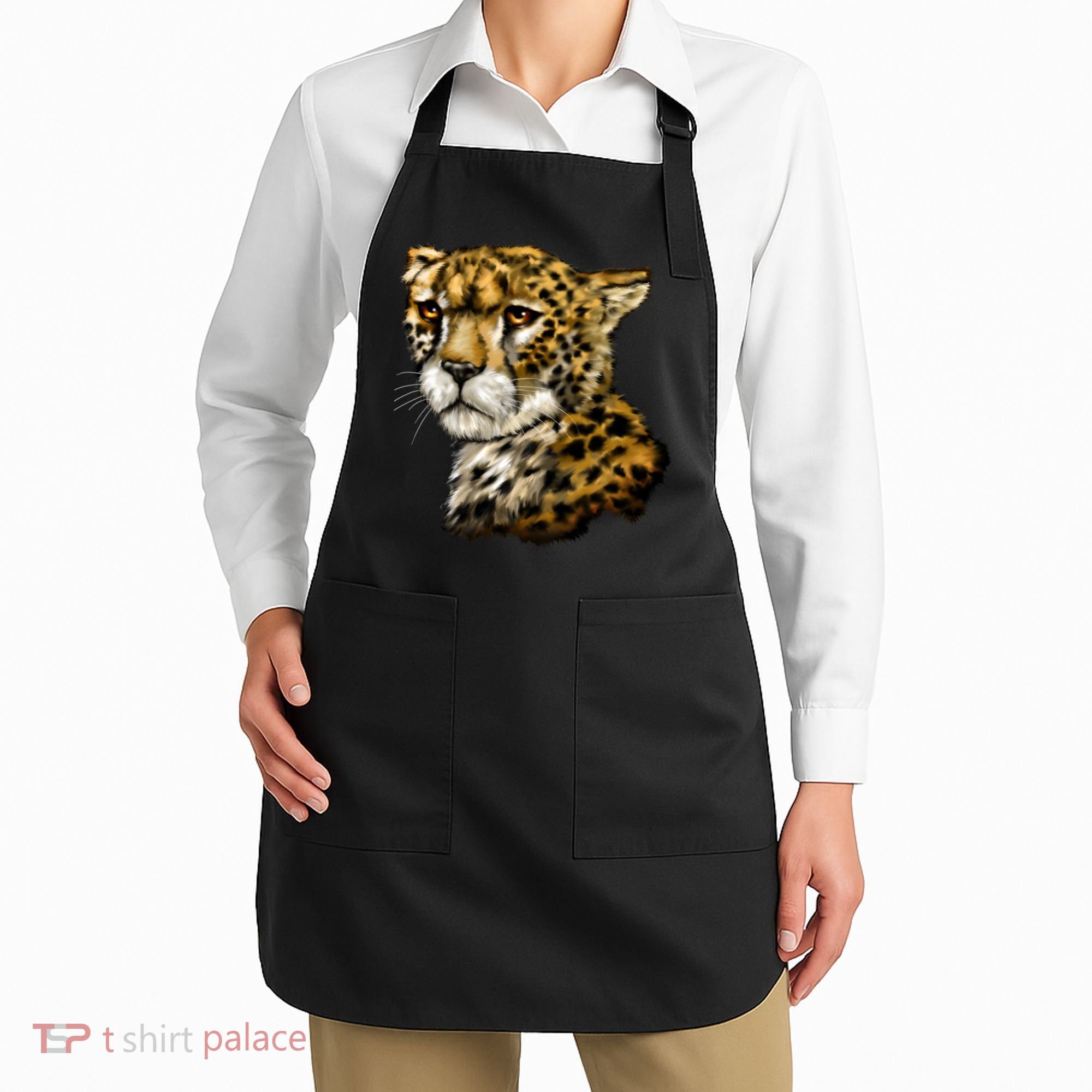 Wildlife - Big Face Cheetah Portrait Apron