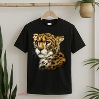 Wildlife - Big Face Cheetah Portrait T-Shirt thumb 2