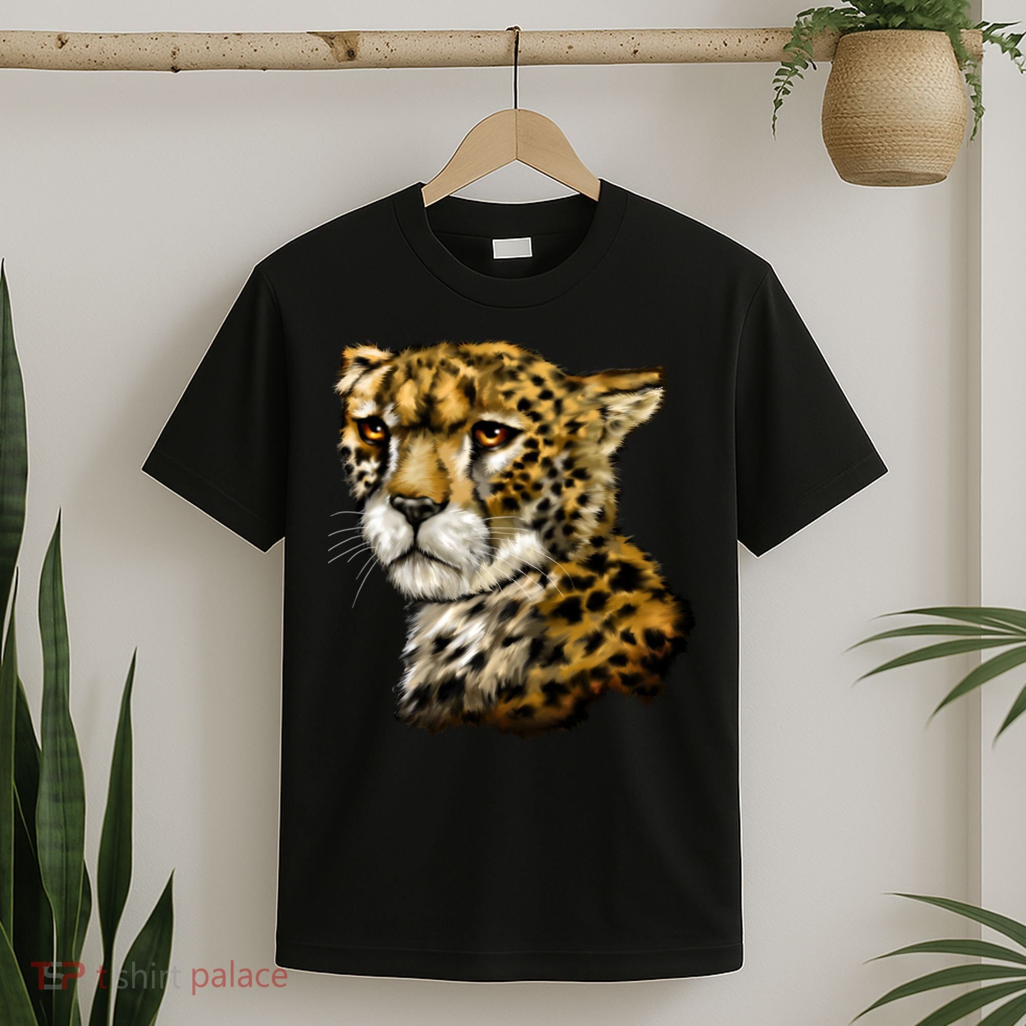 Wildlife - Big Face Cheetah Portrait T-Shirt
