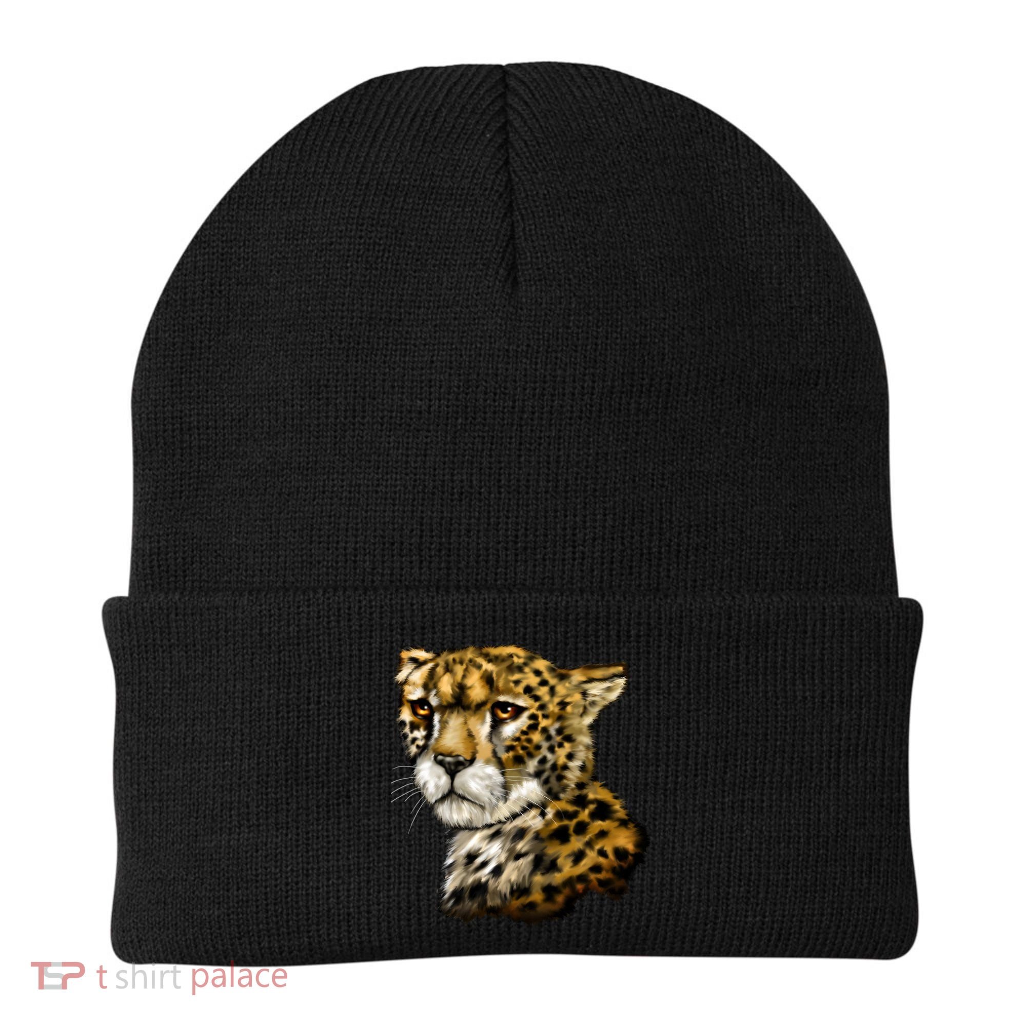 Wildlife - Big Face Cheetah Portrait Beanie