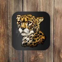Wildlife - Big Face Cheetah Portrait Coaster thumb 0