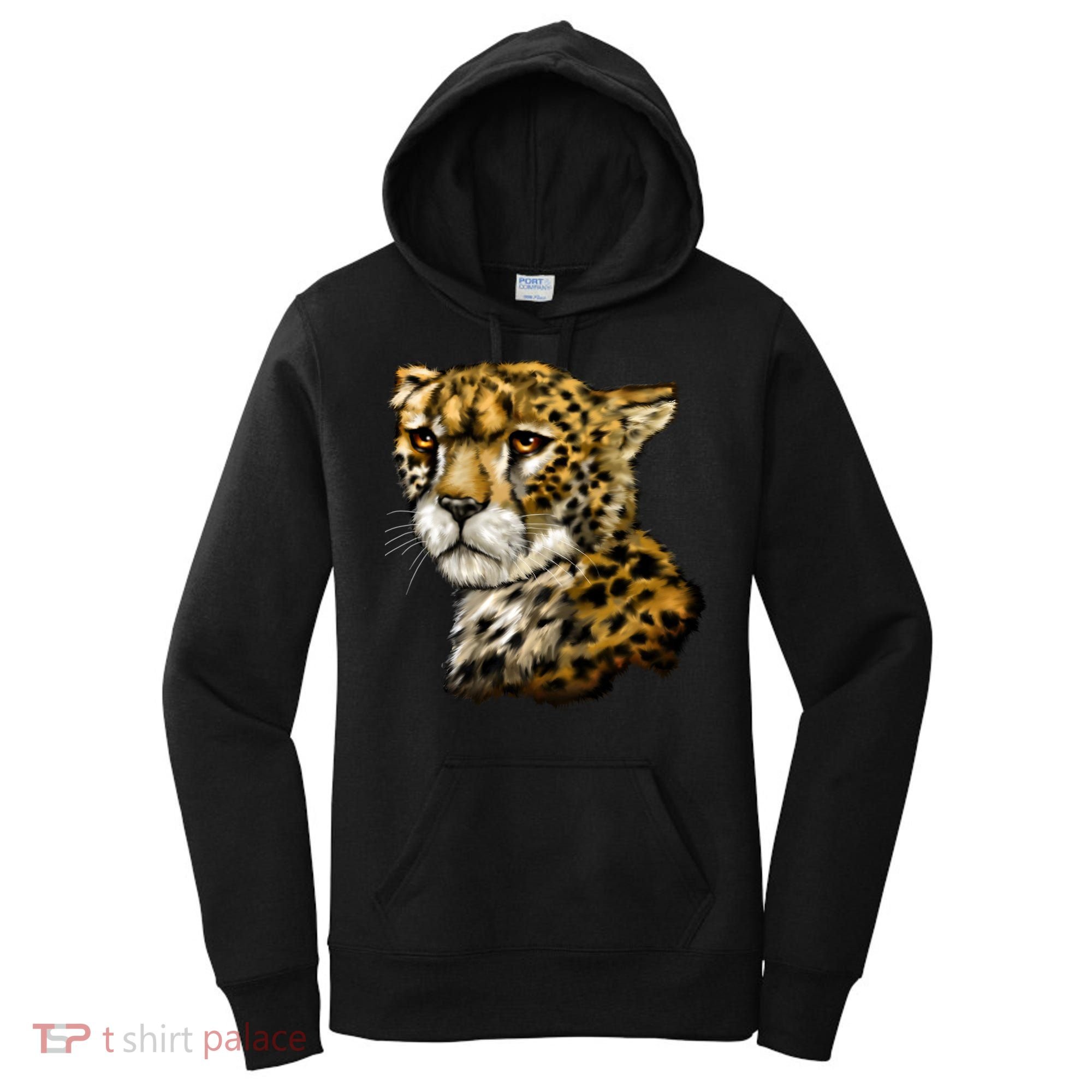 Wildlife - Big Face Cheetah Portrait Women's Hoodie