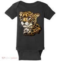 Wildlife - Big Face Cheetah Portrait Baby Bodysuit thumb 0