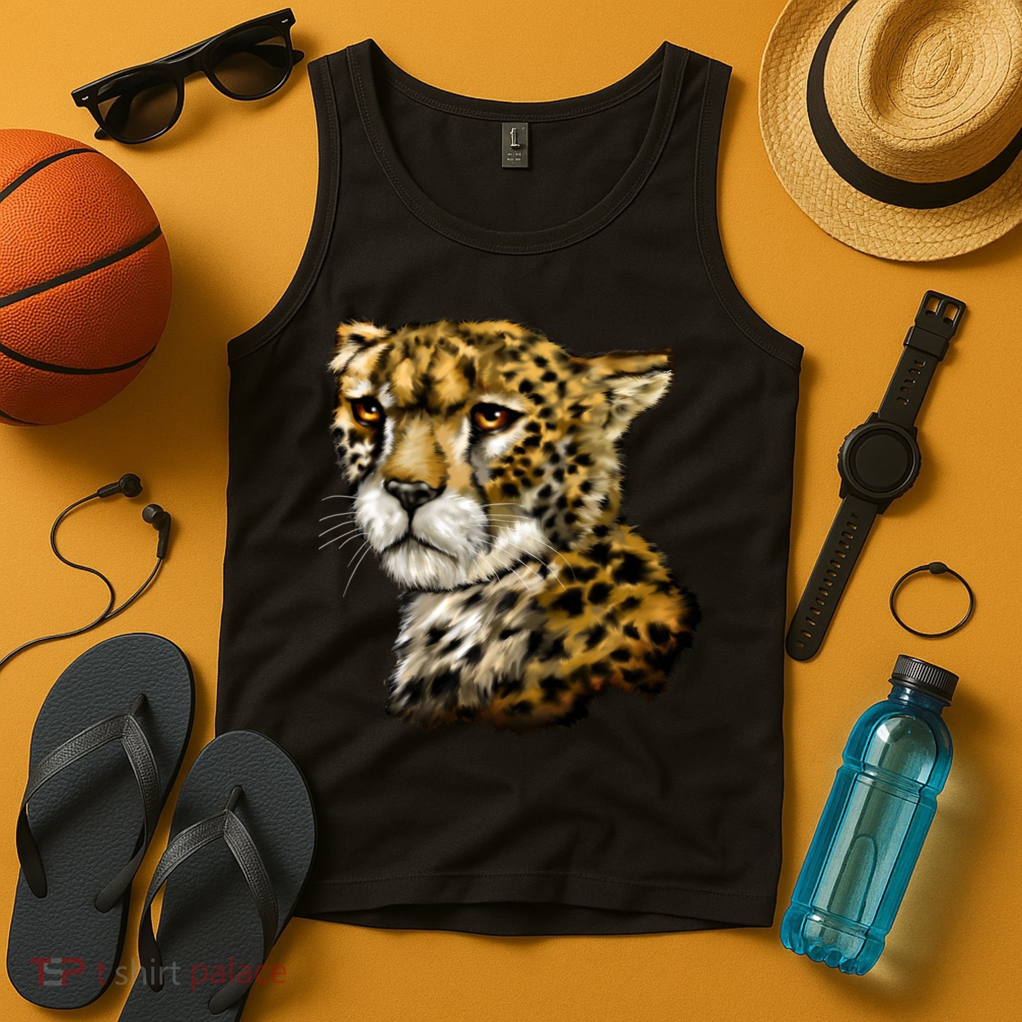 Wildlife - Big Face Cheetah Portrait Tank Top